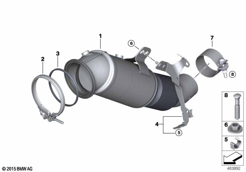Genuine BMW 18328689449 Exch Catalytic Converter Close To Engine | Duco Car Parts UK Car Parts