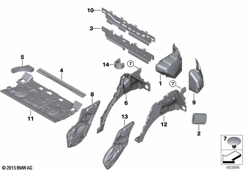 Sound insulating rear
