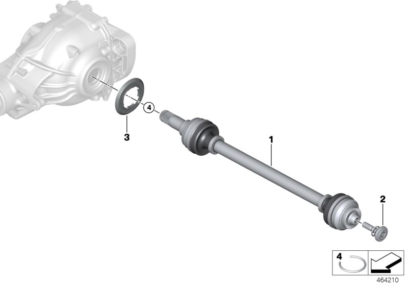 Genuine BMW 33209452904 G20 G29 Output Shaft, Rear Right (Inc. 330i, 330iX & Z4 20i) | ML Performance UK Car Parts