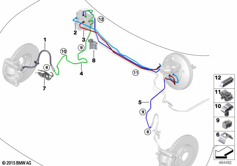 Genuine BMW 34306854905 F56 F45 F55 Pipe - Dsc - Hydraulic Unit- M10-M10 (Inc. X1 18i, 225xe & X2 18i) | ML Performance UK Car Parts