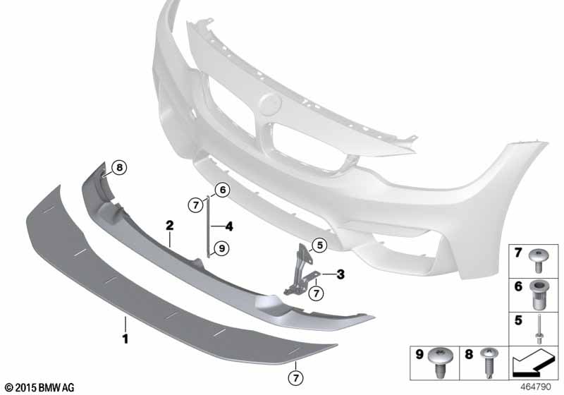 Genuine BMW 51118065281 Adapter For Front Splitter GTS (Inc. M4 GTS) | ML Performance UK Car Parts