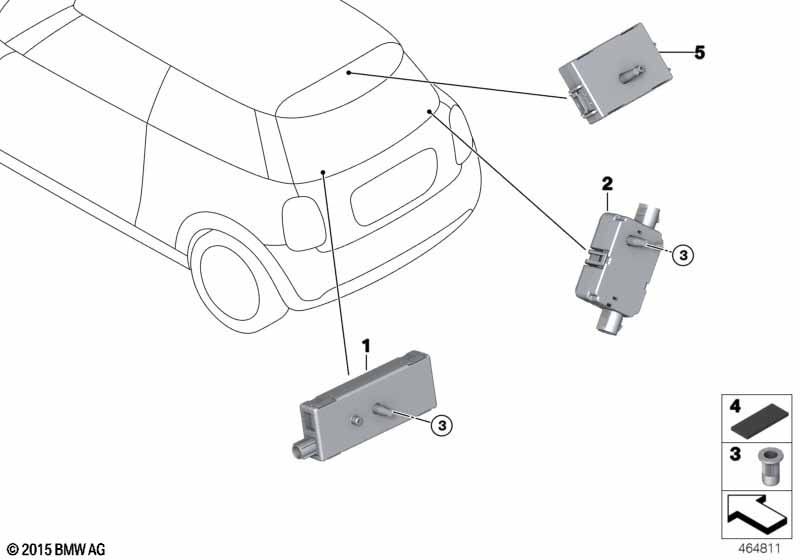 Components, antenna amplifier