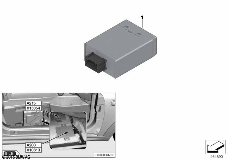 Control unit for retracting mirrors