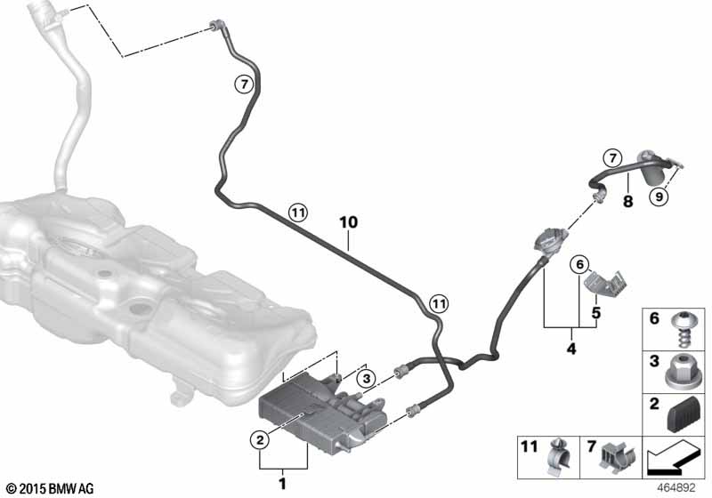 Genuine BMW 16117487446 F44 Breather Line (Inc. 228iX & M235iX) | ML Performance UK Car Parts