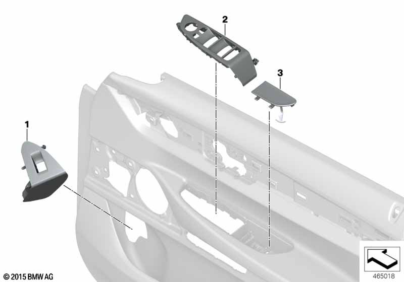 Genuine BMW 51417994951 G11 G12 Cover For Handle Recess, Left AMARONE (Inc. 725Ld, 745LeX & 750iX) | ML Performance EU Car Parts