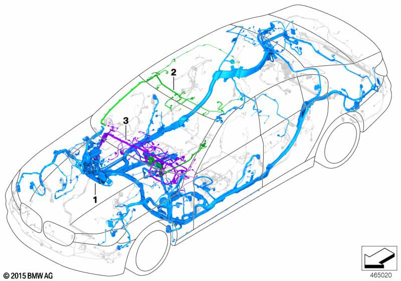 Genuine BMW 61112413584 G11 G12 Wiring Harness, I-Panel, Duplicate (Inc. 740Le, 740LiX & 745Le) | ML Performance UK Car Parts