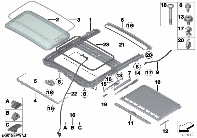 Lift-up-and-slide-back sunroof