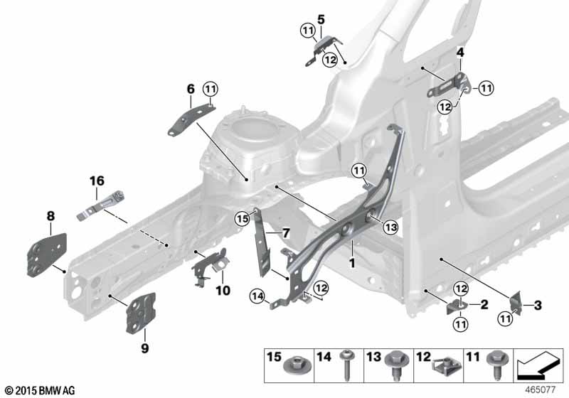 Genuine BMW 41007286507 F46 F39 Screw Plate With Y-Screw Connection (Inc. 225iX, X2 18dX & JCW ALL4) | ML Performance UK Car Parts