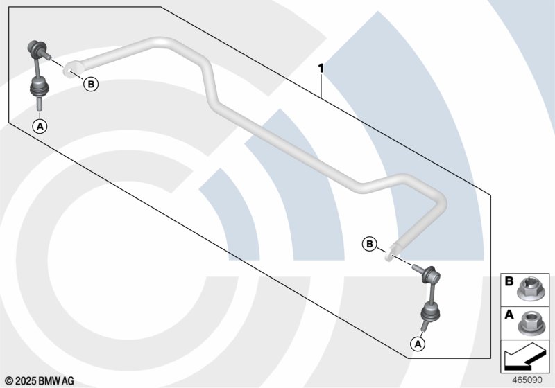 Repair kit for anti-roll bar links