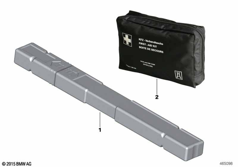 Warning triangle/First aid kit/-cushion