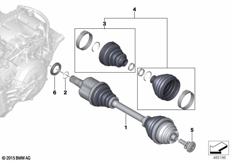 Genuine BMW Mini 31608647875 F45 F46 Lock Ring (Inc. Cooper D ALL4, Cooper S ALL4 & JCW ALL4) | ML Performance UK Car Parts