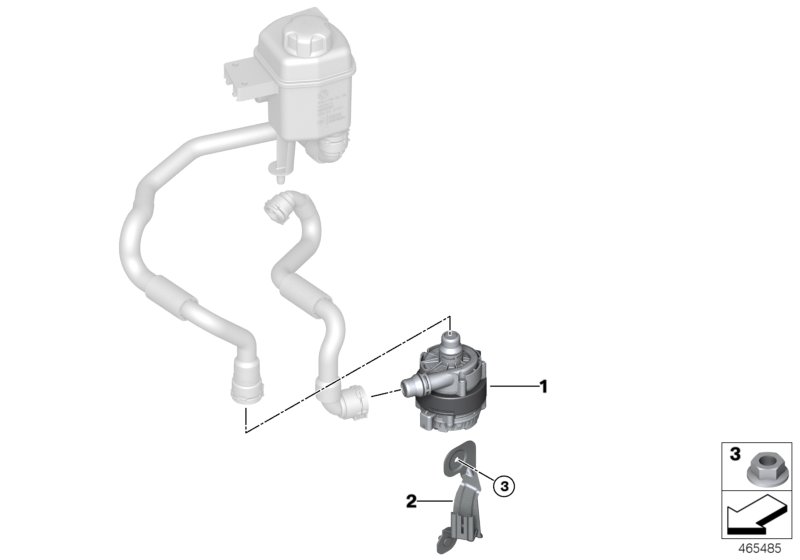 Genuine BMW 11518602021 F15 Auxiliary Water Pump (Inc. X5 40eX) | ML Performance US Car Parts