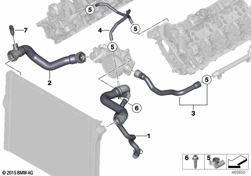 Genuine BMW 11537848370 Line Cooler-Thermostat (Inc. X5 M & X6 M) | ML Performance UK Car Parts