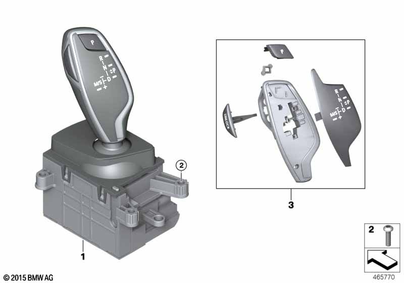 Genuine BMW 61316817622 G31 G30 G32 Repair Kit F Gear Selector Switch Cover (Inc. 520d ed, Alpina B7 & 745eX) | ML Performance UK Car Parts
