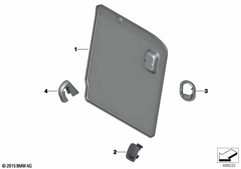 Seat, rear, seat trim covers