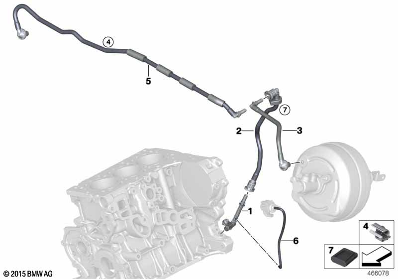Genuine BMW 11668610507 G02 G20 Vacuum Pipe (Inc. X3 20i 1.6, X3 20dX & X3 20i) | ML Performance UK Car Parts