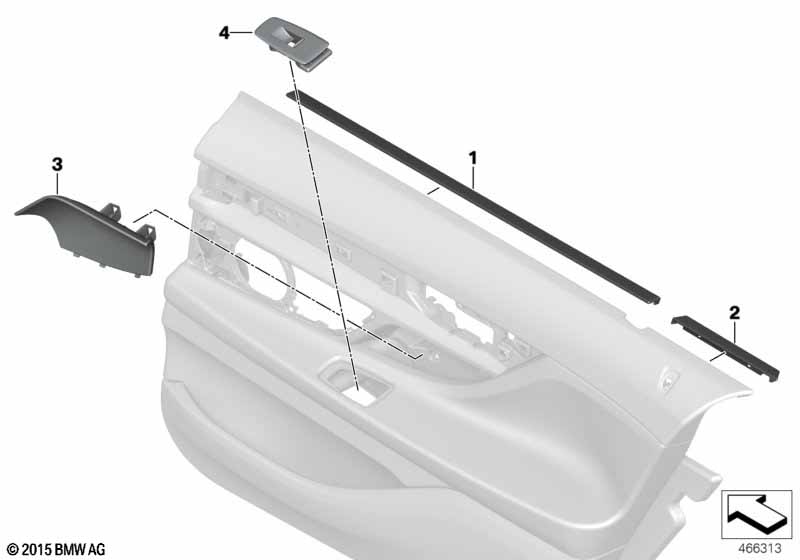 Genuine BMW 51427989980 Cover For Handle Recess, Right TARTUFO (Inc. 725Ld, 730LdX & M760iX) | ML Performance UK Car Parts