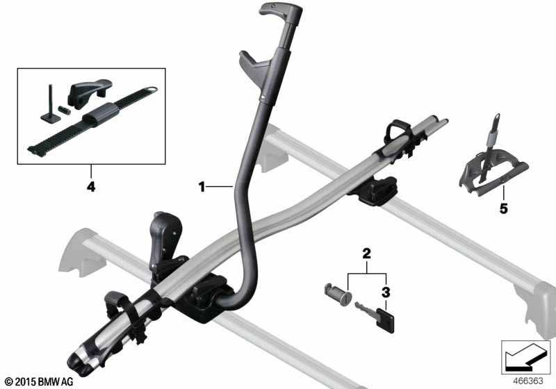 bmw bike rack parts
