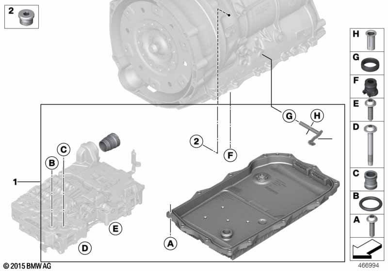 GA8HP50Z selector shaft
