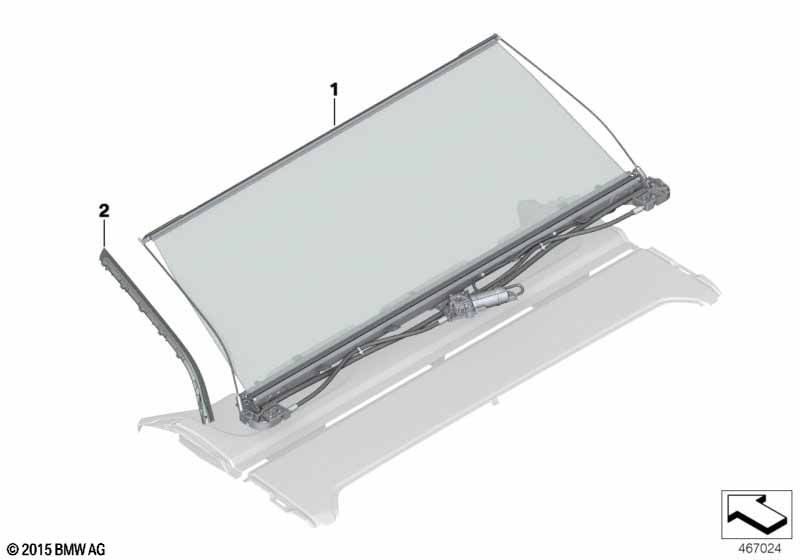 Genuine BMW 51467990174 G11 G12 Guide Rail Right RAUCHWEIß (Inc. 750LiX 4.0, 750dX & 750i) | ML Performance UK Car Parts