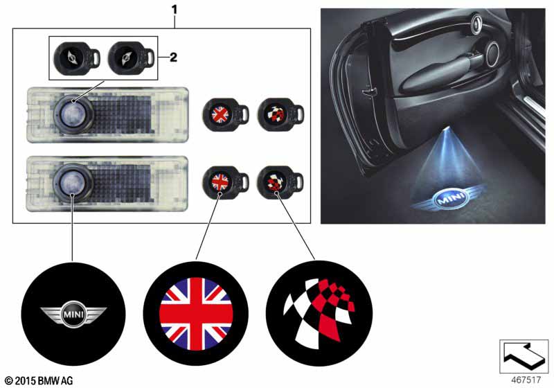 MINI LED door projector