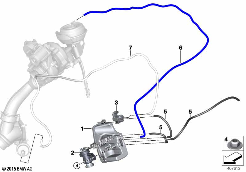 Genuine BMW 11658575055 G14 G12 G16 Vacuum Reservoir (Inc. 740dX, 740LdX & 840dX) | ML Performance UK Car Parts