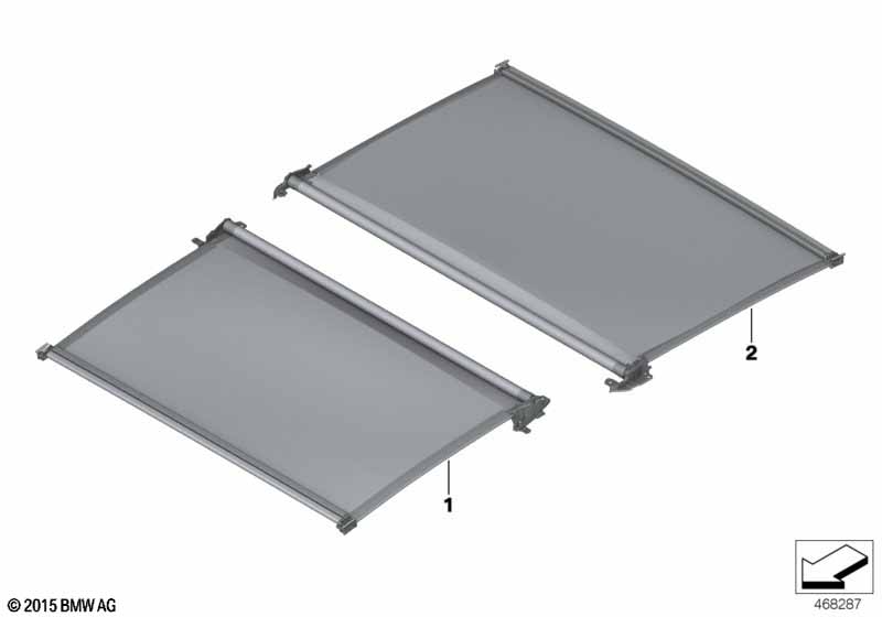 Genuine BMW 54107989111 Roller Sunblind Alcantara Rear TARTUFO (Inc. 740i, 745eX & 750Li) | ML Performance UK Car Parts