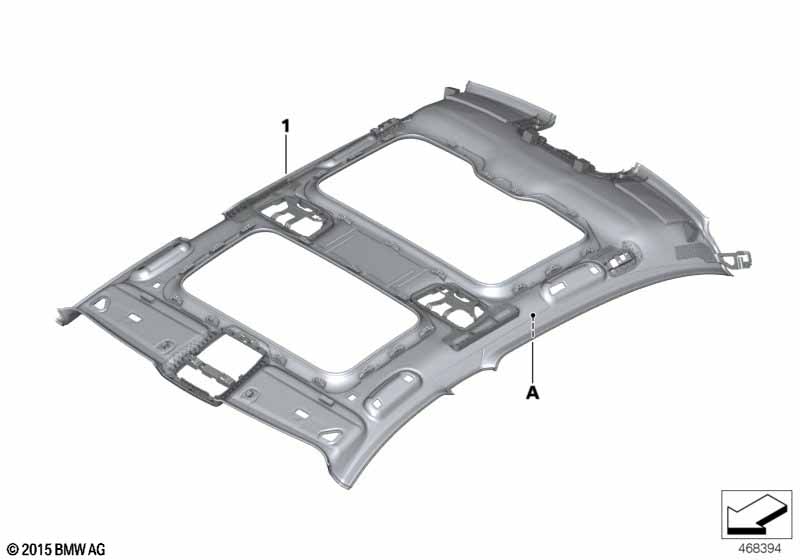 Individual roofliner Alcantara