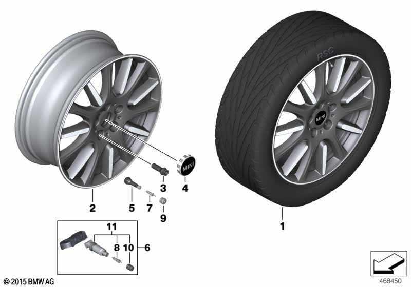 MINI LM wheel High Spoke 596