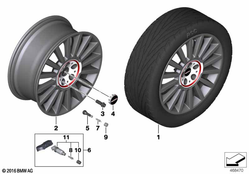 MINI LM kolo JCW Rallye Spoke 536 - 19