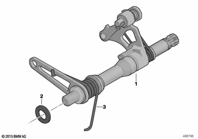 5-speed transmission shifting shaft
