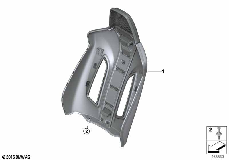 Genuine BMW 4/' F32 /& LCi F82 M4 /& LCI SINISTRO N//s che supporta Cornicione 51777285787