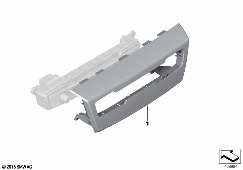 Trim cover, control panel, audio