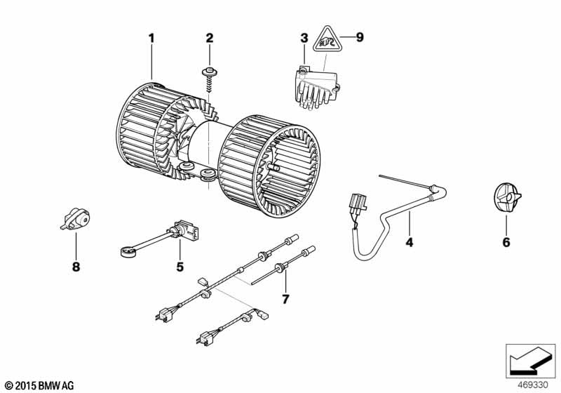 Genuine BMW 64118382307 E39 E53 Evaporator Temperature Sensor (Inc. 530i, 520i & 530d) | ML Performance EU Car Parts