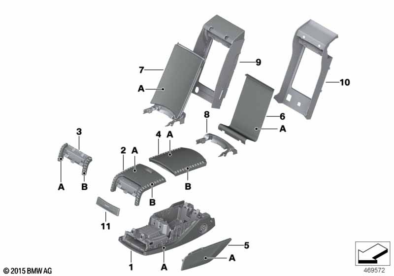 Individual armrest, multifunctional rear