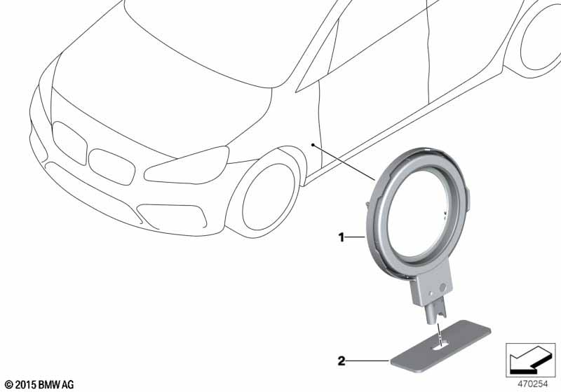 Genuine BMW 63217409973 F45 G12 G11 Light Unit, Charging Socket Cover (Inc. 740e, 330e & 740Le) | ML Performance UK Car Parts