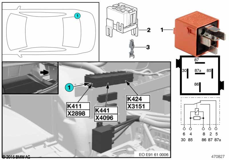 Relay for radio K411