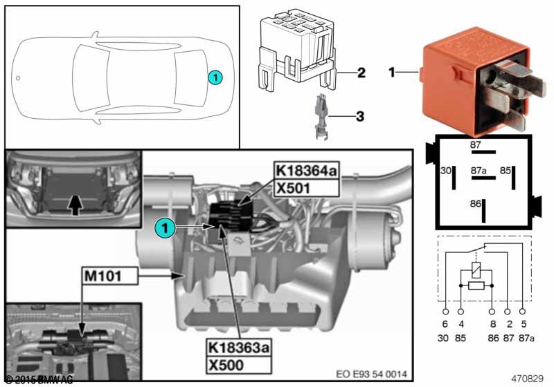 Relay for hardtop drive 1 K18363a