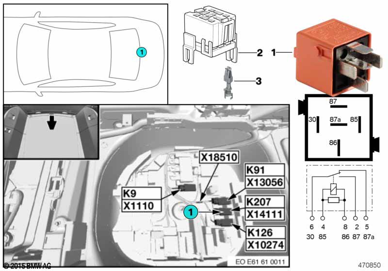 Relay for soft-close automatic K207