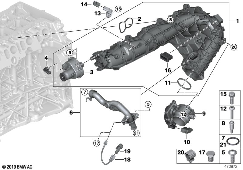 Genuine BMW 11618511363 E93 E91 F02 Intake Manifold With Flap Control (Inc. 740d, 740dX & 530d) | ML Performance UK Car Parts