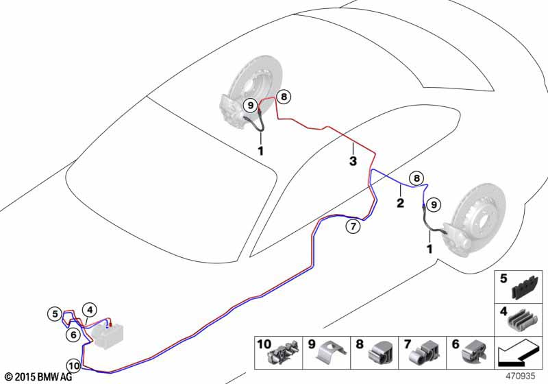 Genuine BMW 34302284748 F87 F80 F82 Brake Hose Rear (Inc. M4 CS) | ML Performance UK Car Parts