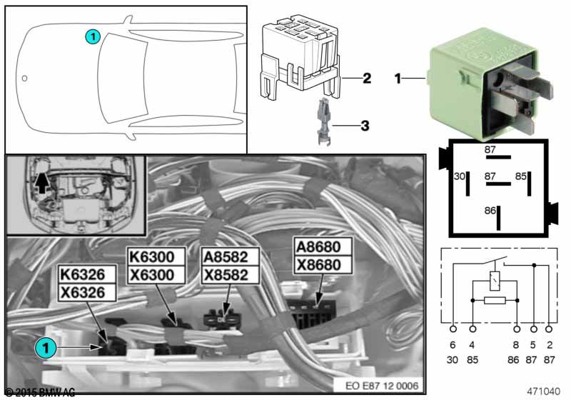 Relay, relief, Terminal 15 K6326