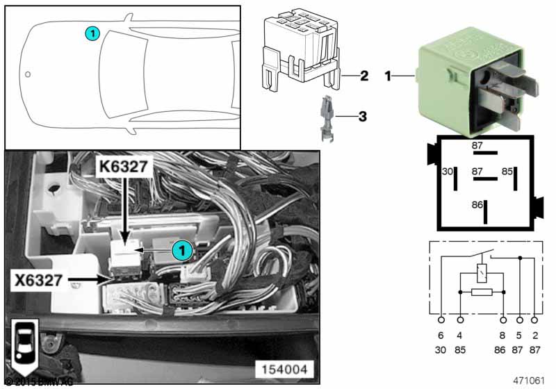 Relay for injectors K6327