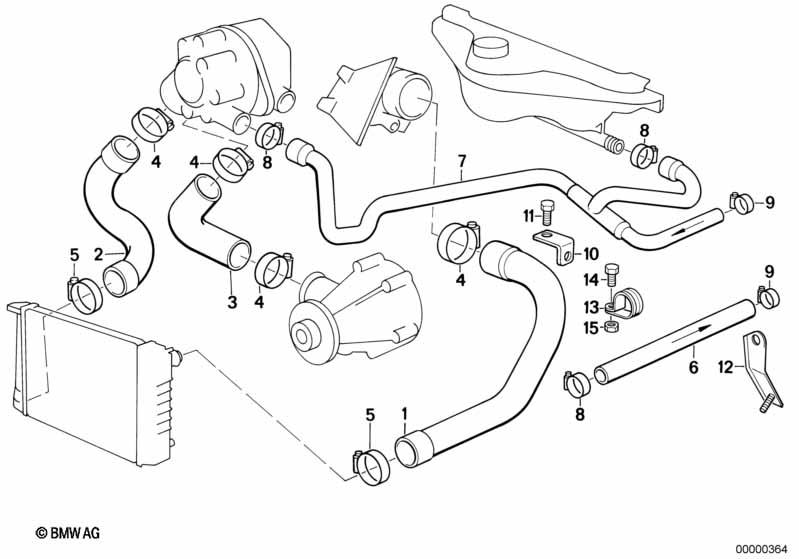 Genuine BMW 11531275398 E34 E28 E30 Hose (Inc. 324d, 524td & 324td) | ML Performance UK Car Parts
