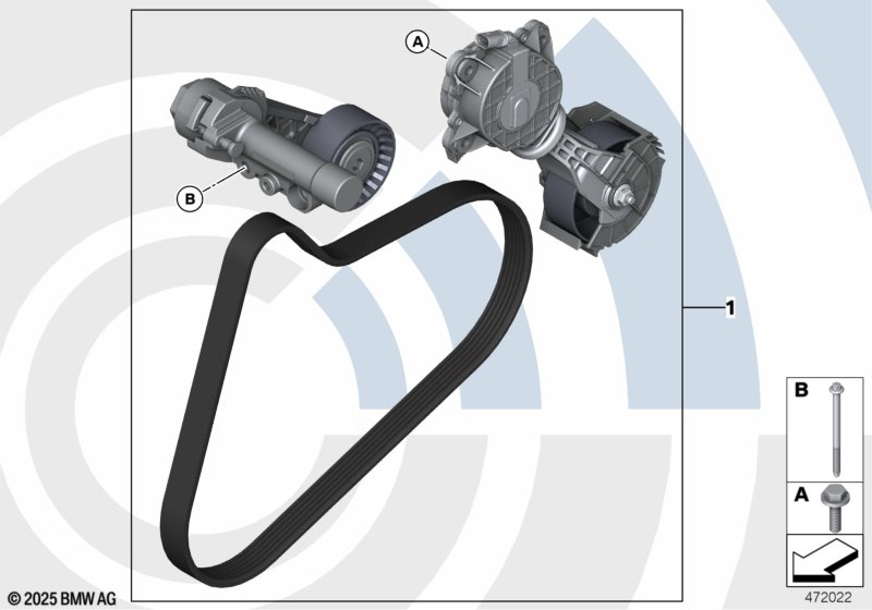 Rep. kit, drivebelt assembly,Value Line