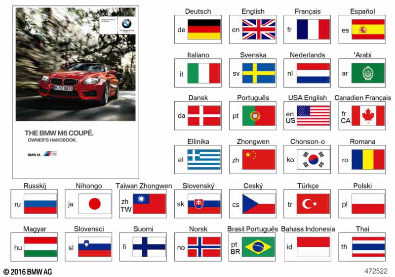 Genuine BMW 01402925454 Owner's Manual For M6 DE (Inc. M6) | ML Performance EU Car Parts