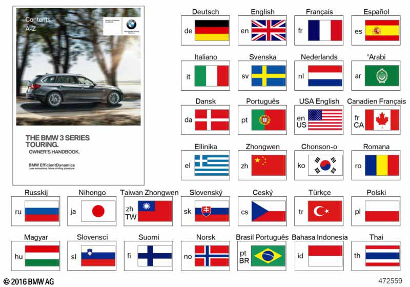 Genuine BMW 01402926860 Owner's Manual EN US (Inc. 328dX, 328iX & 328i) | ML Performance UK Car Parts