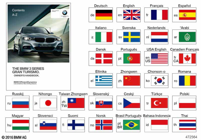 Genuine BMW 01402926910 Owner's Manual F34 EN US (Inc. 328iX, 328i & 335iX) | ML Performance UK Car Parts