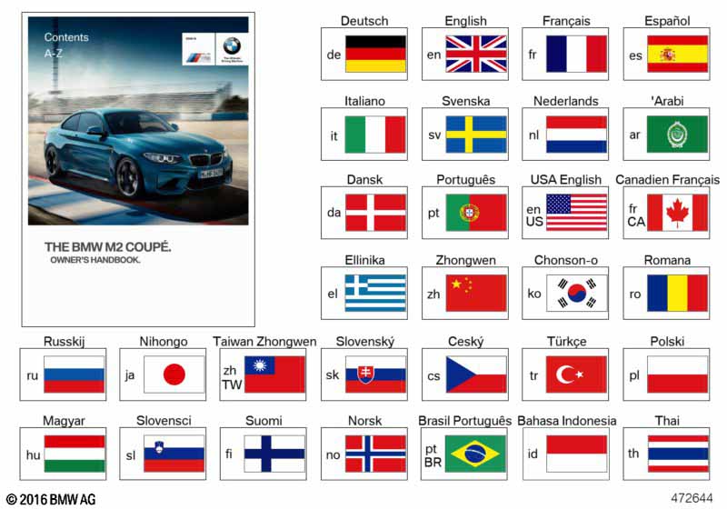 Genuine BMW 01402978613 Owner's Manual For F87 ENUS (Inc. M2) | ML Performance UK Car Parts