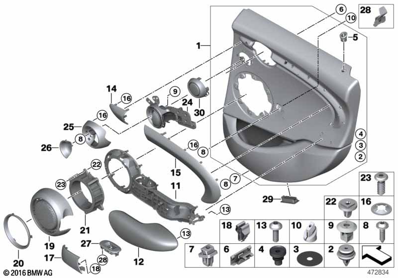 Genuine BMW Mini 51427381256 F55 Cover For Speaker, Metal, Rear Right SCHWARZ (Inc. Cooper, One First & Cooper S) | ML Performance UK Car Parts